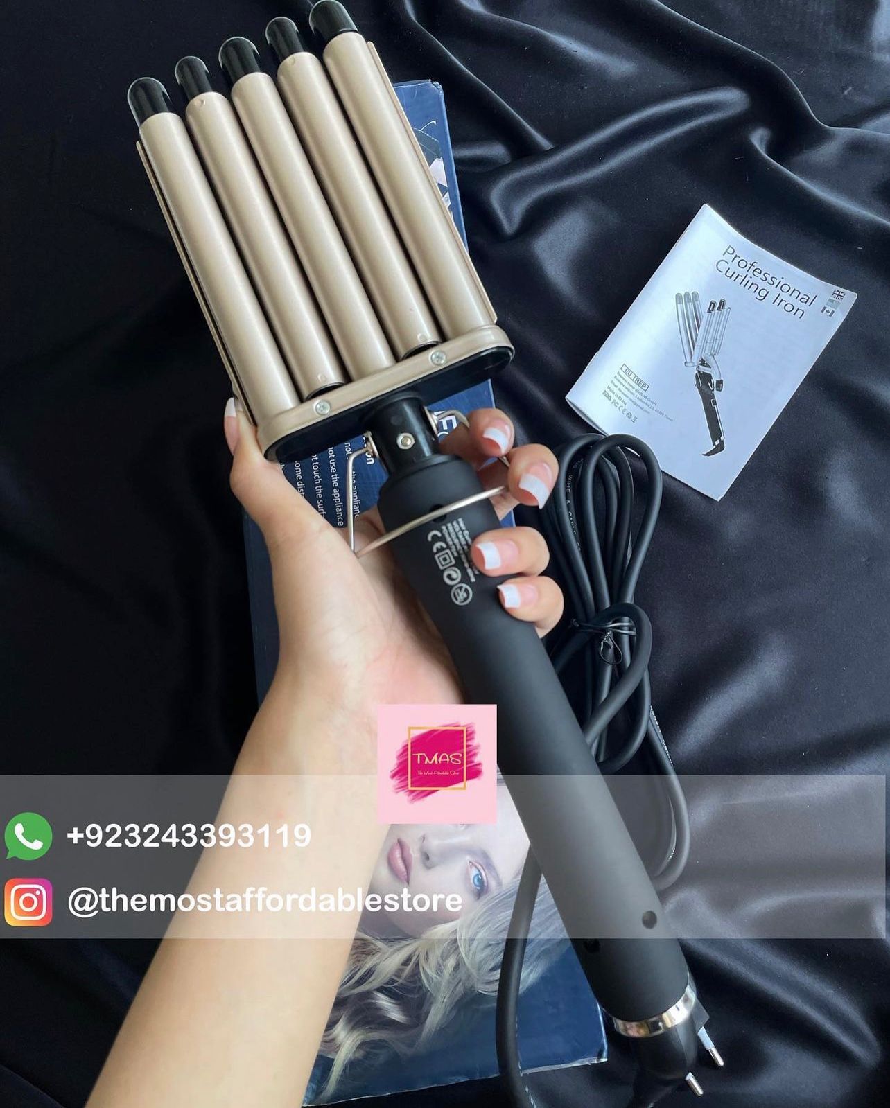 Premium Quality Professional 5 Barrel Beachy Waver✨ (Gloves and clips included)