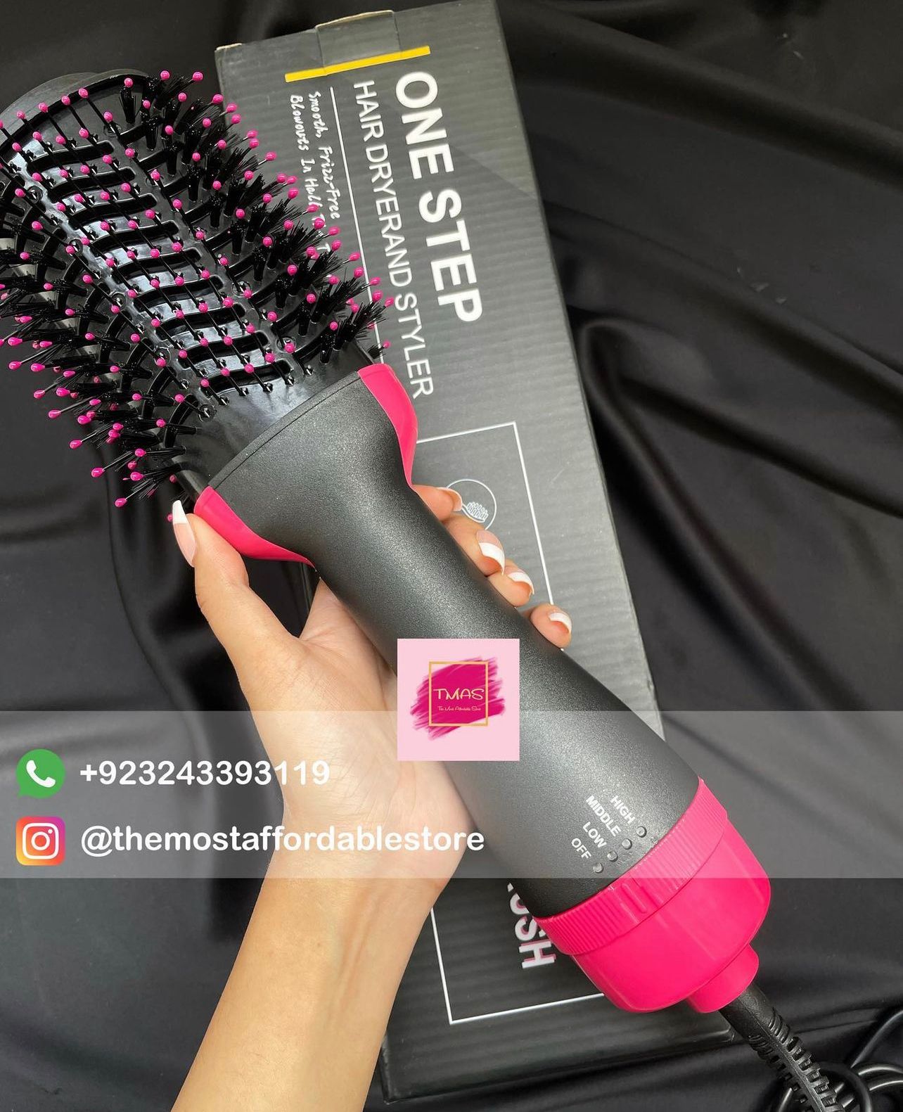 HOT AIR BRUSH ( Hair Dryer + Straightener )