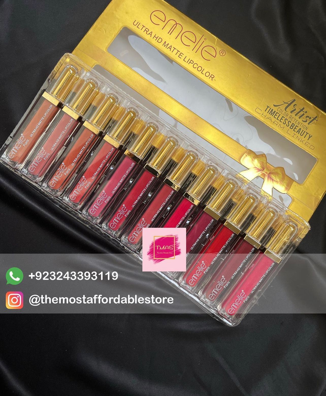 Emelie Liquid Matte Lip gloss (Pack of 12)