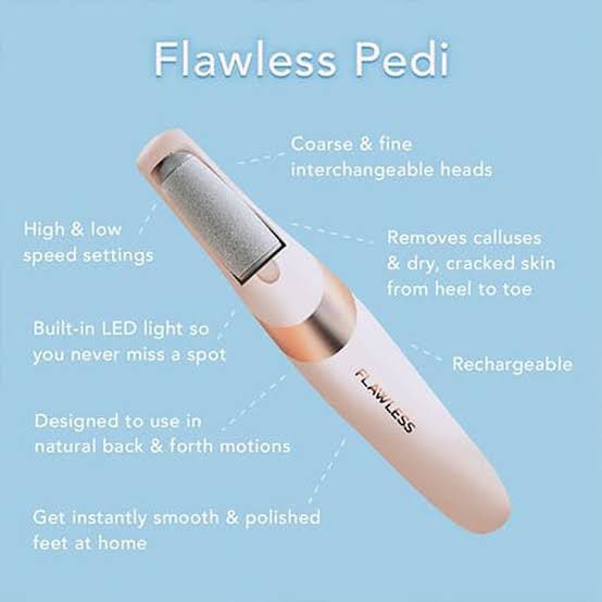 Flawless Pedi Electronic Tool File and Callus Remover, Pedicure