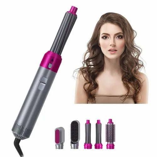 5 in 1 Air Wrap (Hot Air Brush + Hair Styler + Hair Straightening Brush + Automatic Curler)
