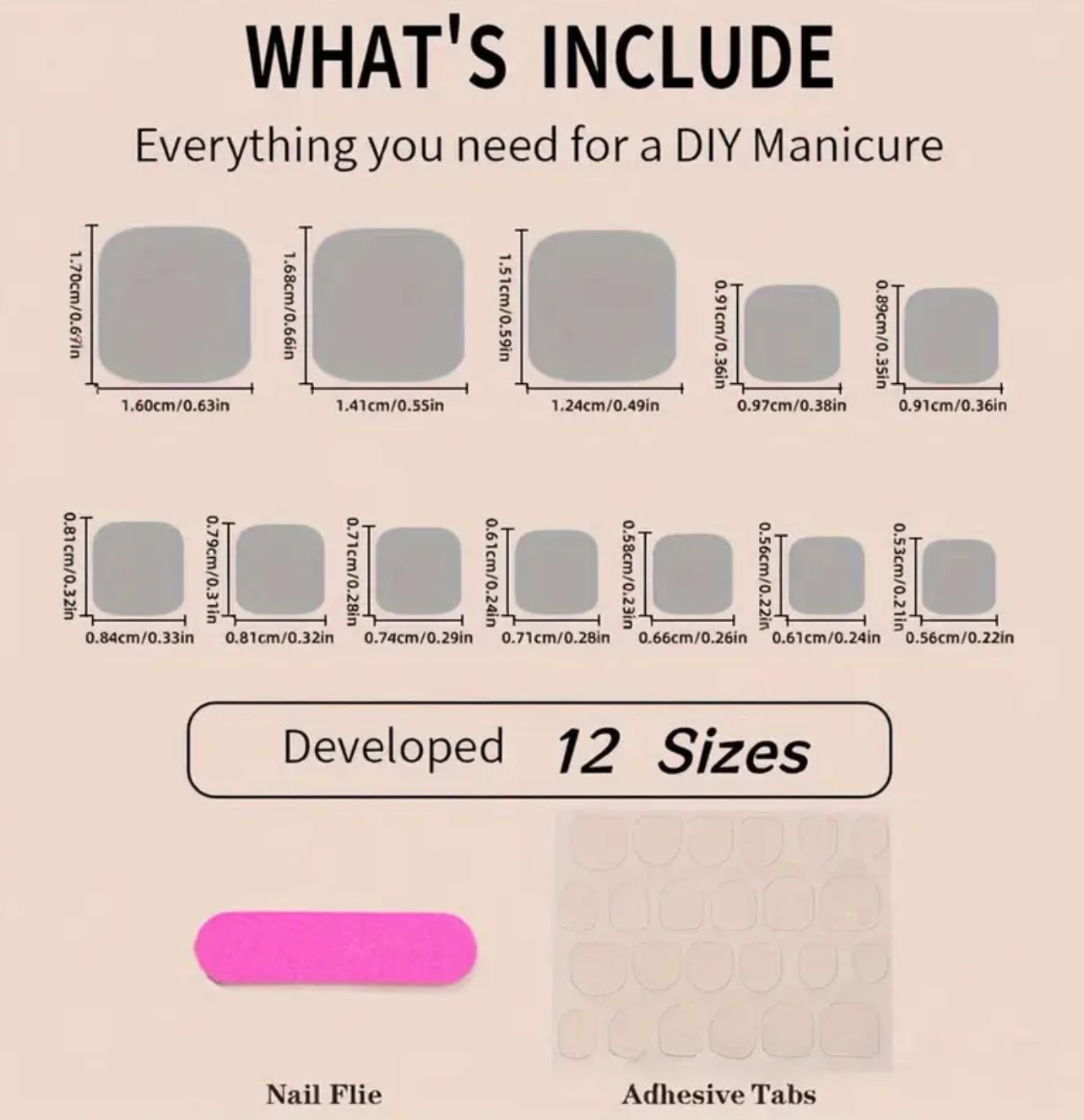 Basic French toe Nails - Feet Nails - Foot Nails