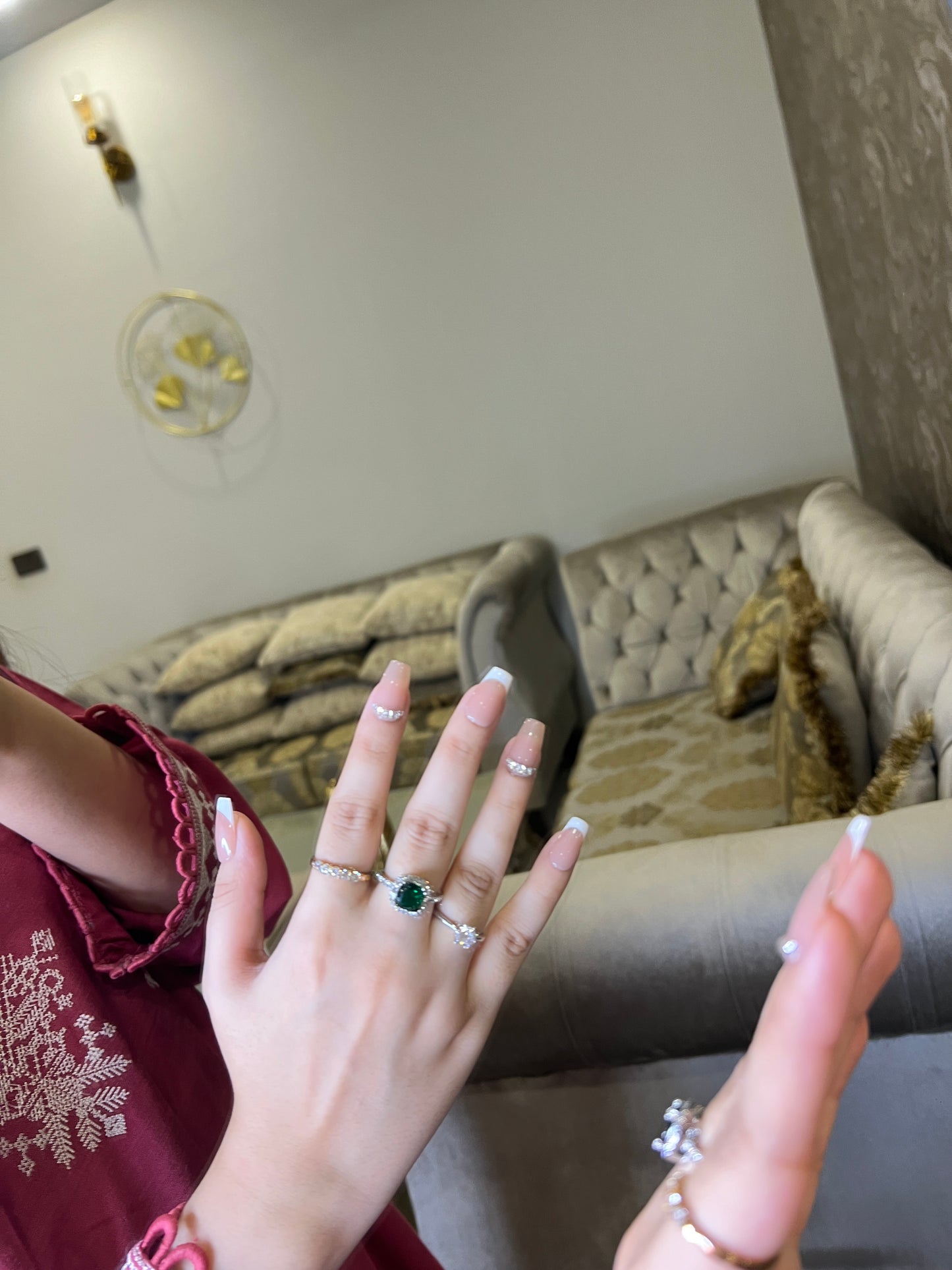 Natural Touch Nude Engagement Nails💍🩷