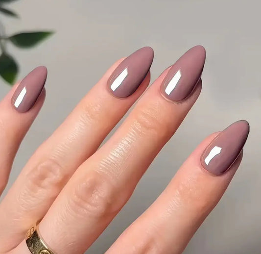 Almond Fuchsia Nails - 24 pcs nails in one pack