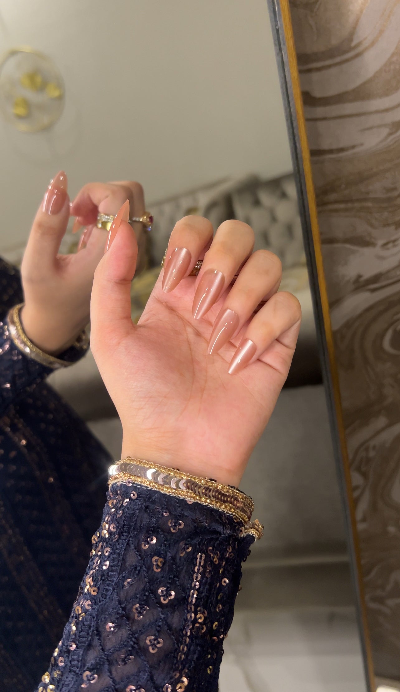 Candy Dream Glossy Glamour 💖 Pack of 24 Nails - WITH KIT