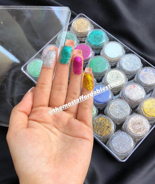 Pack of 24 Glitter Eyeshadow