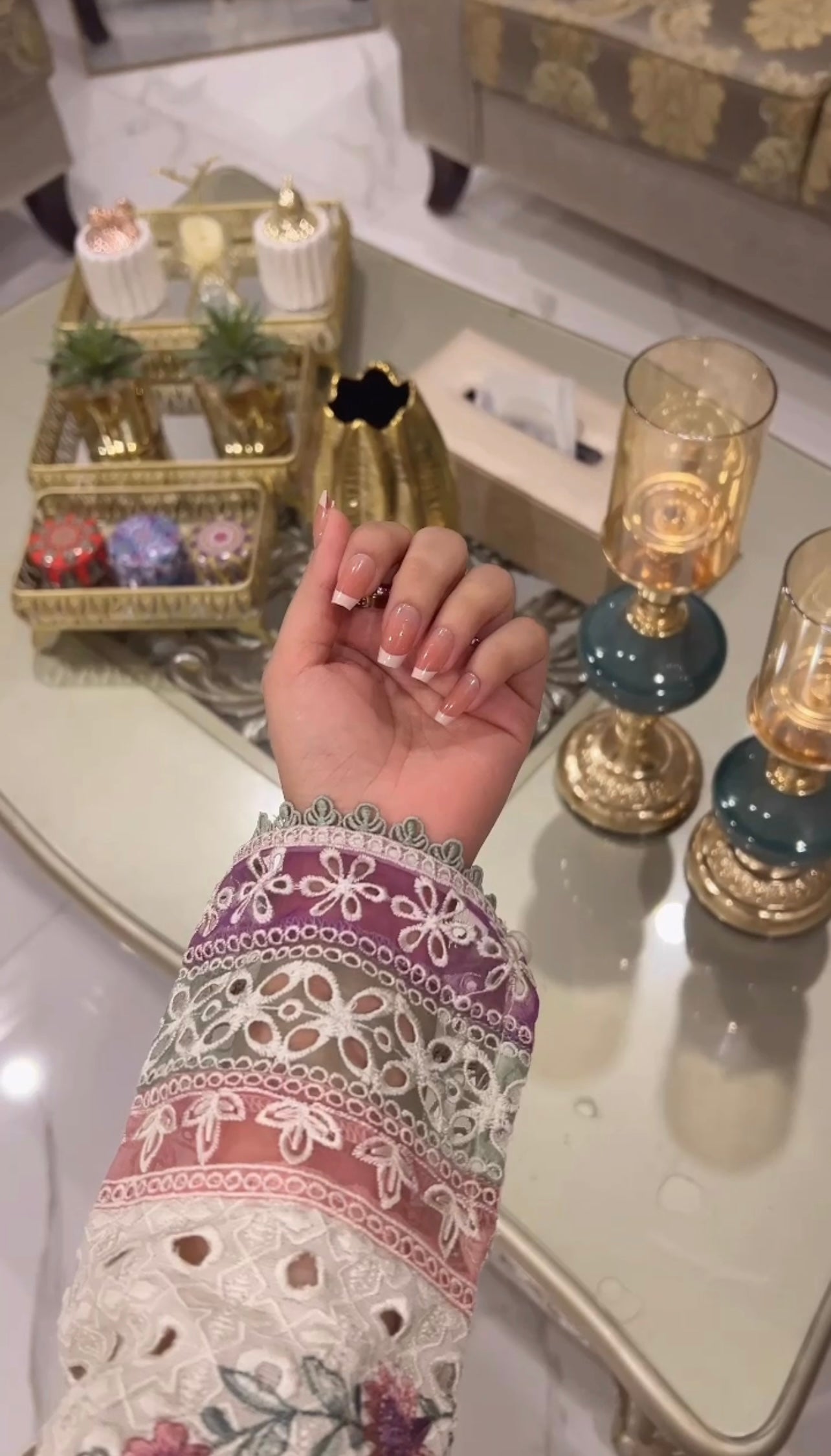 French Nails - 24 pcs nails in one pack