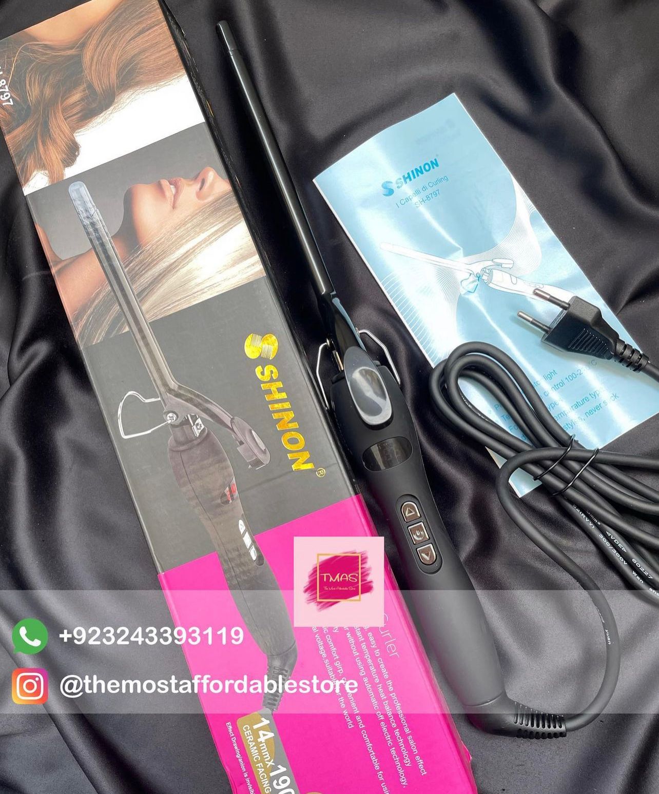 9 mm Curling Rod perfect for noodle curls