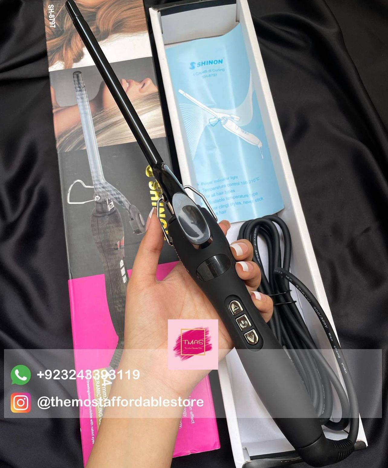 9 mm Curling Rod perfect for noodle curls