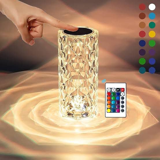 Crystal Multi Color Touch Lamp