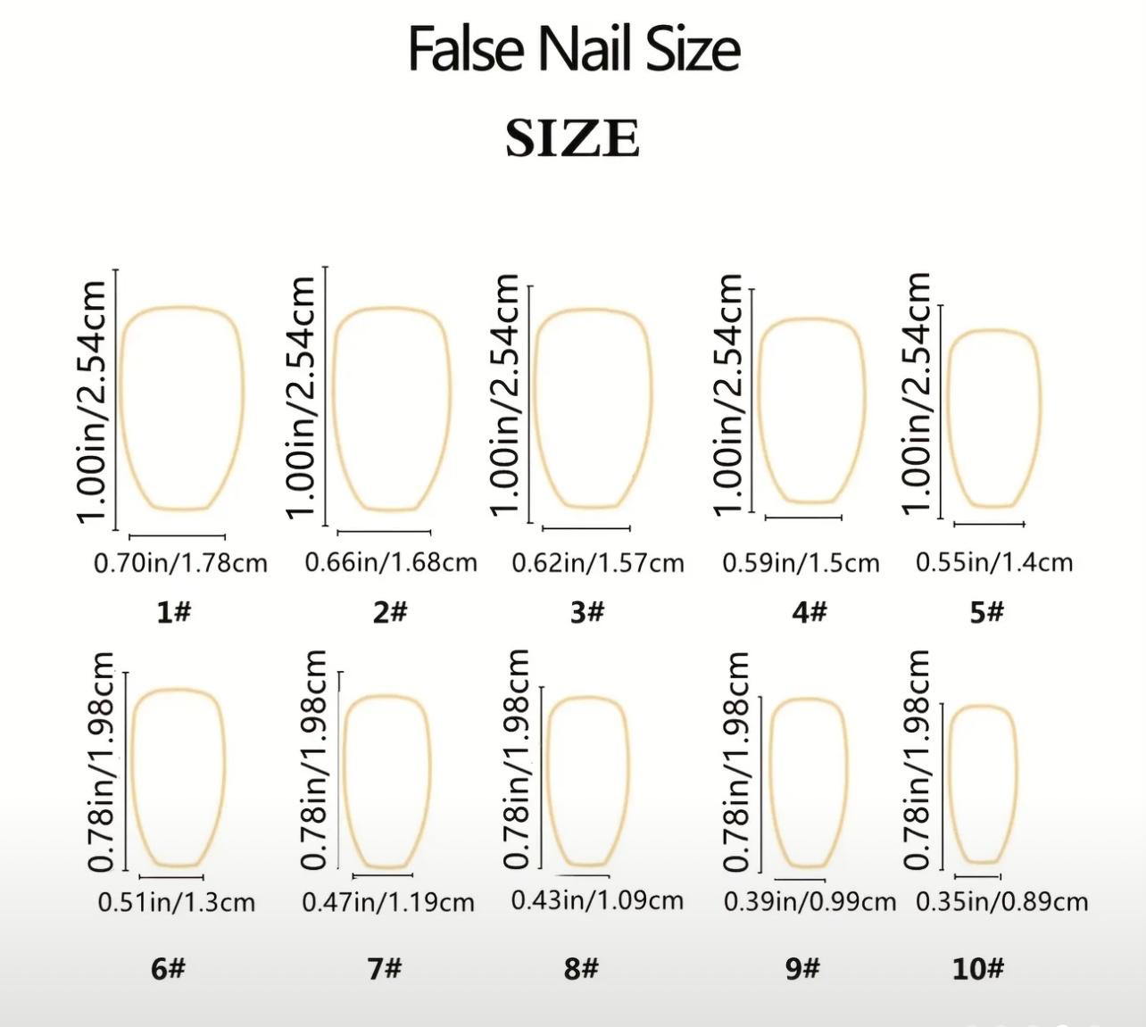 French Nails - 24 pcs nails in one pack